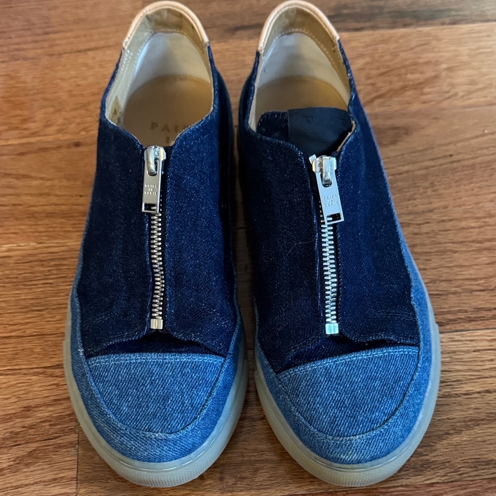 Women’s Blue Denim Slip-On Sneakers